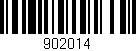 Código de barras (EAN, GTIN, SKU, ISBN): '902014'