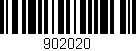 Código de barras (EAN, GTIN, SKU, ISBN): '902020'
