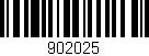 Código de barras (EAN, GTIN, SKU, ISBN): '902025'
