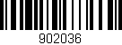 Código de barras (EAN, GTIN, SKU, ISBN): '902036'