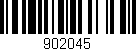 Código de barras (EAN, GTIN, SKU, ISBN): '902045'