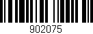 Código de barras (EAN, GTIN, SKU, ISBN): '902075'