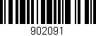 Código de barras (EAN, GTIN, SKU, ISBN): '902091'