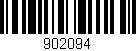 Código de barras (EAN, GTIN, SKU, ISBN): '902094'