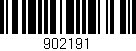 Código de barras (EAN, GTIN, SKU, ISBN): '902191'