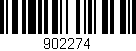 Código de barras (EAN, GTIN, SKU, ISBN): '902274'