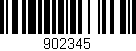 Código de barras (EAN, GTIN, SKU, ISBN): '902345'