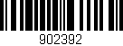 Código de barras (EAN, GTIN, SKU, ISBN): '902392'