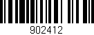 Código de barras (EAN, GTIN, SKU, ISBN): '902412'