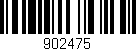 Código de barras (EAN, GTIN, SKU, ISBN): '902475'