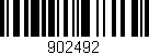 Código de barras (EAN, GTIN, SKU, ISBN): '902492'