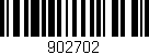 Código de barras (EAN, GTIN, SKU, ISBN): '902702'