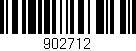 Código de barras (EAN, GTIN, SKU, ISBN): '902712'