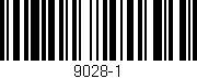Código de barras (EAN, GTIN, SKU, ISBN): '9028-1'