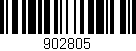Código de barras (EAN, GTIN, SKU, ISBN): '902805'