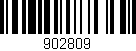 Código de barras (EAN, GTIN, SKU, ISBN): '902809'