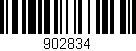 Código de barras (EAN, GTIN, SKU, ISBN): '902834'