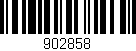 Código de barras (EAN, GTIN, SKU, ISBN): '902858'