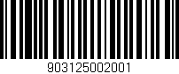 Código de barras (EAN, GTIN, SKU, ISBN): '903125002001'