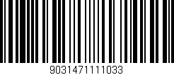 Código de barras (EAN, GTIN, SKU, ISBN): '9031471111033'