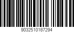 Código de barras (EAN, GTIN, SKU, ISBN): '9032510187294'