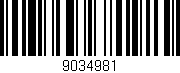Código de barras (EAN, GTIN, SKU, ISBN): '9034981'