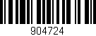 Código de barras (EAN, GTIN, SKU, ISBN): '904724'
