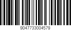 Código de barras (EAN, GTIN, SKU, ISBN): '9047733004579'
