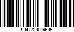 Código de barras (EAN, GTIN, SKU, ISBN): '9047733004685'
