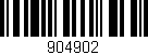 Código de barras (EAN, GTIN, SKU, ISBN): '904902'