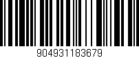 Código de barras (EAN, GTIN, SKU, ISBN): '904931183679'