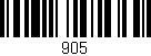 Código de barras (EAN, GTIN, SKU, ISBN): '905'