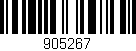 Código de barras (EAN, GTIN, SKU, ISBN): '905267'