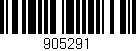 Código de barras (EAN, GTIN, SKU, ISBN): '905291'