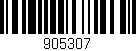 Código de barras (EAN, GTIN, SKU, ISBN): '905307'