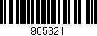 Código de barras (EAN, GTIN, SKU, ISBN): '905321'