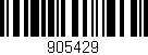 Código de barras (EAN, GTIN, SKU, ISBN): '905429'