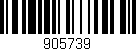 Código de barras (EAN, GTIN, SKU, ISBN): '905739'