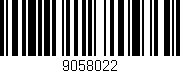 Código de barras (EAN, GTIN, SKU, ISBN): '9058022'