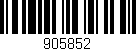 Código de barras (EAN, GTIN, SKU, ISBN): '905852'