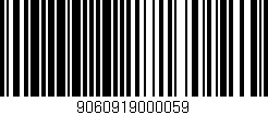 Código de barras (EAN, GTIN, SKU, ISBN): '9060919000059'
