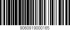 Código de barras (EAN, GTIN, SKU, ISBN): '9060919000165'