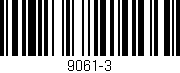 Código de barras (EAN, GTIN, SKU, ISBN): '9061-3'