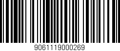Código de barras (EAN, GTIN, SKU, ISBN): '9061119000269'