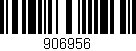 Código de barras (EAN, GTIN, SKU, ISBN): '906956'