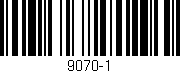 Código de barras (EAN, GTIN, SKU, ISBN): '9070-1'