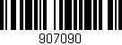 Código de barras (EAN, GTIN, SKU, ISBN): '907090'