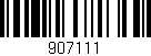 Código de barras (EAN, GTIN, SKU, ISBN): '907111'