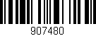 Código de barras (EAN, GTIN, SKU, ISBN): '907480'