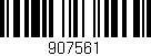 Código de barras (EAN, GTIN, SKU, ISBN): '907561'